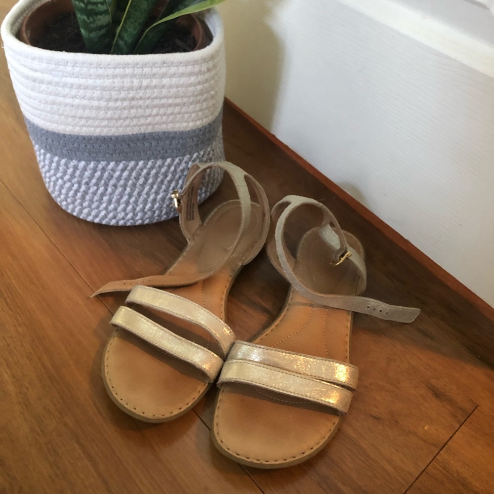 Gold sandals